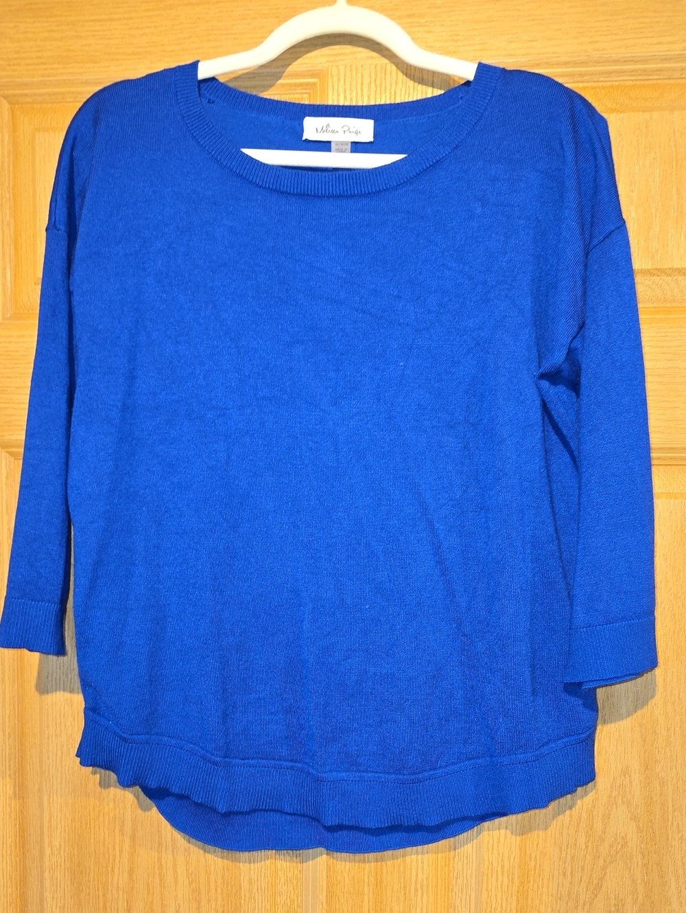 Melissa Paige Royal Blue Lightweight Knit Top
